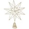 Ornativity Glitter Star Tree Topper - Christmas Sparkly Metal Wire Star Tree Top Ornament